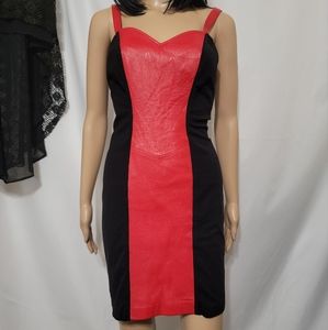 Cash'e red and black bodycon dress. NWOT from macy's